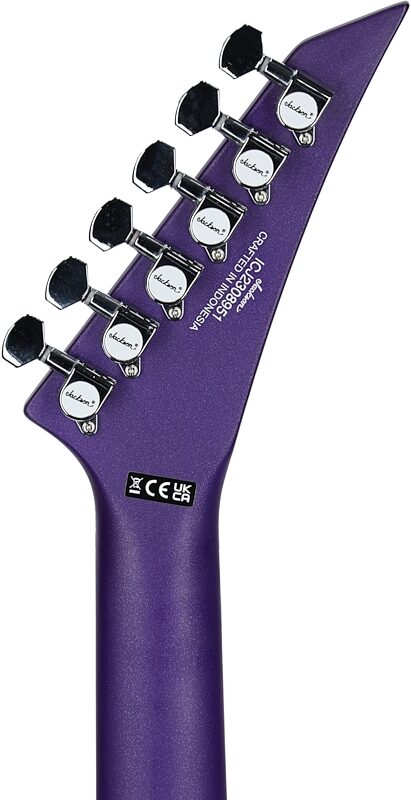 open zoom image for Jackson X Series Rhoads RRX24 Electric Guitar, with Laurel Fingerboard, Purple Metal with Black Bevel, Headstock Straight Back