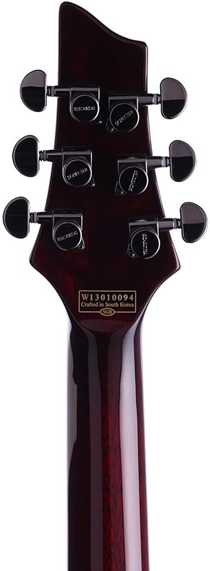 open zoom image for Schecter C-1 Hellraiser Electric Guitar, Black Cherry, Headstock Straight Back