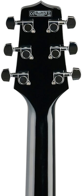 open zoom image for Takamine GD30CE Dreadnought Cutaway Acoustic-Electric Guitar, Black, Headstock Straight Back
