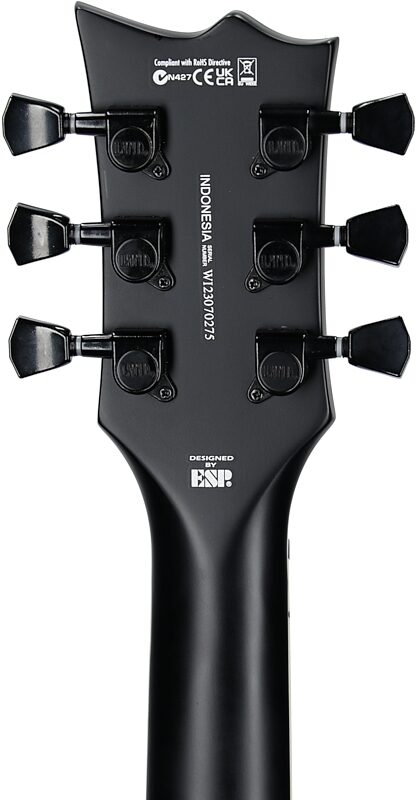 open zoom image for ESP LTD Lars Frederiksen Volsung 200 Electric Guitar, Black Satin, Open Box (Very Good), Headstock Straight Back