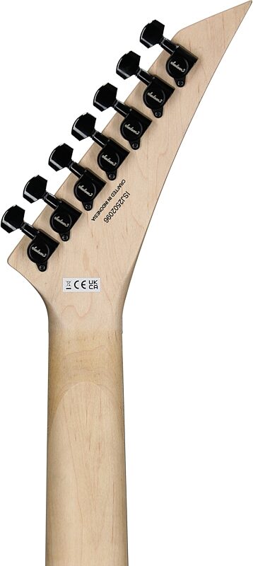open zoom image for Jackson Corey Beaulieu King V KV7Q Electric Guitar, 7-String, Black, Headstock Straight Back