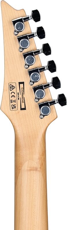 open zoom image for Ibanez GRG220PA1 Gio Electric Guitar, Black Burl, Headstock Straight Back