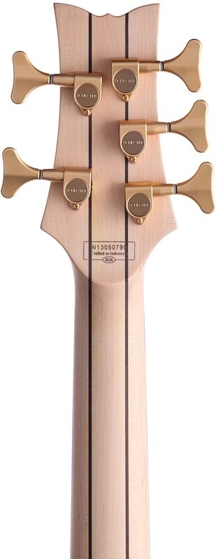 open zoom image for Schecter Stiletto Custom 5 5-String Electric Bass, Natural, Headstock Straight Back