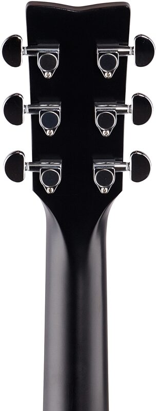 open zoom image for Yamaha FG-TA Dreadnought TransAcoustic Acoustic-Electric Guitar, Black, Headstock Straight Back