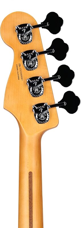 open zoom image for Fender American Ultra II Meteora Electric Bass, Maple Fingerboard (with Case), Solar Flare, Headstock Straight Back