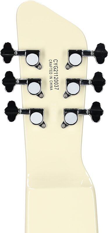 open zoom image for Gretsch G5700 Electromatic Lap Steel Guitar, Vintage White, Headstock Straight Back