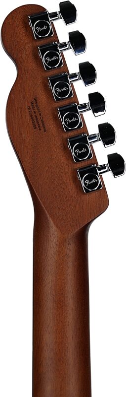 open zoom image for Fender Acoustasonic Standard Telecaster Acoustic-Electric Guitar, Aged Natural, Headstock Straight Back