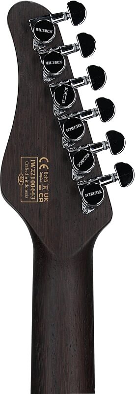 open zoom image for Schecter MV-6 Electric Guitar, with Ebony Fingerboard, Metallic Purple, Open Box (Very Good), Headstock Straight Back