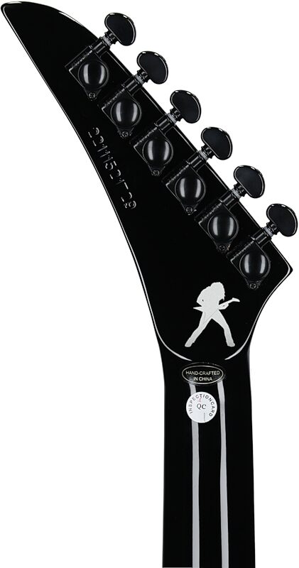 open zoom image for Kramer Dave Mustaine Vanguard Electric Guitar (with Case), Ebony, Headstock Straight Back