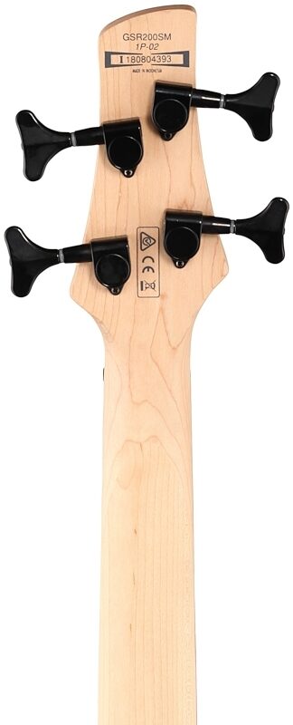 open zoom image for Ibanez GSR200M Electric Bass, Charcoal Brown, Headstock Straight Back