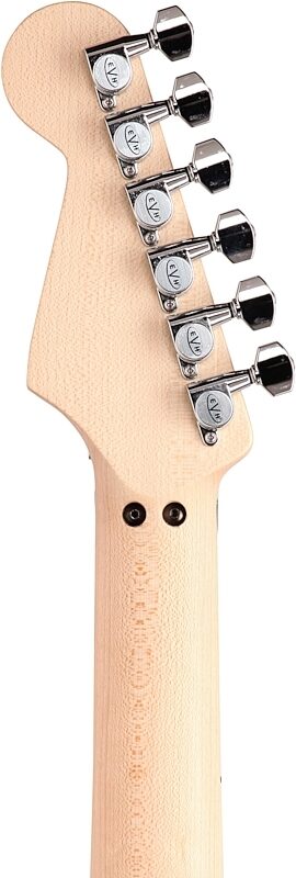 open zoom image for EVH Eddie Van Halen Striped Series Electric Guitar, Black and Yellow, Headstock Straight Back