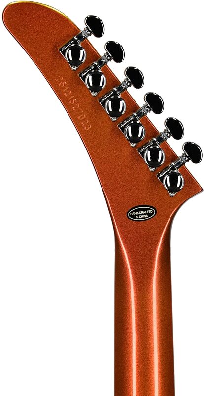 open zoom image for Epiphone Futura Explorer Custom Electric Guitar (with Gig Bag), Firestorm Shift, Headstock Straight Back
