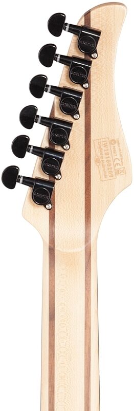 open zoom image for Schecter Reaper-6 FR-S Electric Guitar, Charcoal Burst, Headstock Straight Back