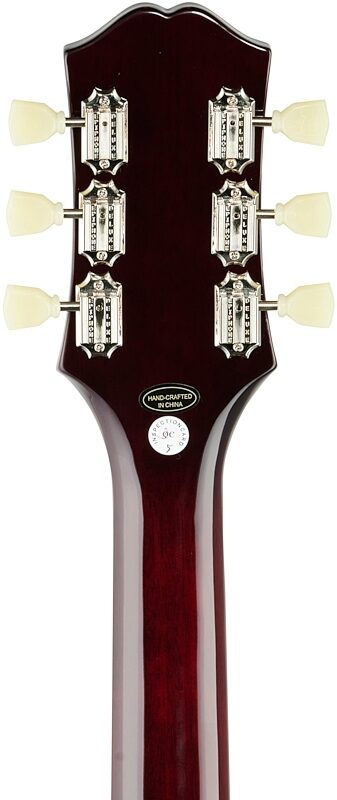 open zoom image for Epiphone ES-335 Figured Semi-Hollowbody Electric Guitar, Blueberry Burst, Headstock Straight Back