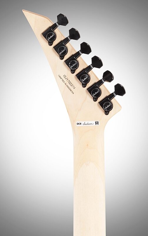 open zoom image for Jackson Pro Series King V KV Electric Guitar, Ebony Fingerboard, Gloss Black, Open Box (Very Good), Headstock Straight Back