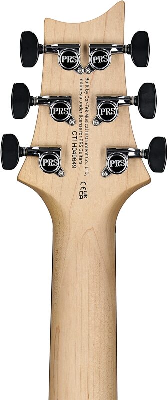open zoom image for PRS Paul Reed Smith SE CE24-v2 Standard Electric Guitar, Satin Charcoal, Headstock Straight Back