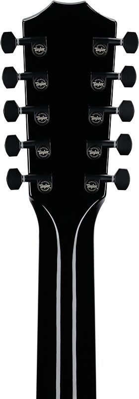 open zoom image for Taylor Somos 250ce Plus Bajo Quinto 10-String Acoustic-Electric Guitar, Black, Headstock Straight Back