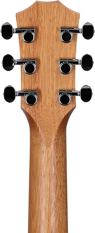 open zoom image for Taylor GS Mini Mahogany Acoustic Guitar, Left-Handed (with Gig Bag), Natural, Headstock Straight Back