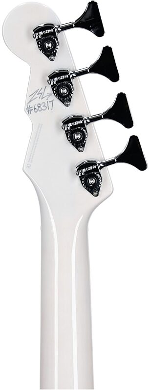 open zoom image for Reverend Sentinel Electric Bass, Transparent White, Headstock Straight Back