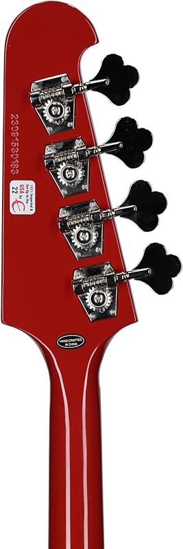 open zoom image for Epiphone Thunderbird '64 Electric Bass (with Gig Bag), Ember Red, with Gig Bag, Headstock Straight Back