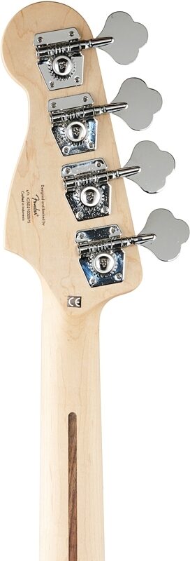 open zoom image for Squier Affinity Precision PJ Electric Bass, Maple Fingerboard, Black, Headstock Straight Back