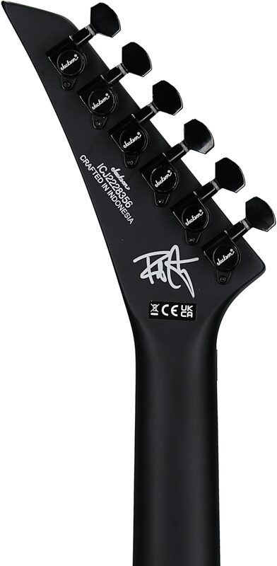open zoom image for Jackson Pro Series Rob Cavestany Death Angel Electric Guitar, Satin Black, Headstock Straight Back