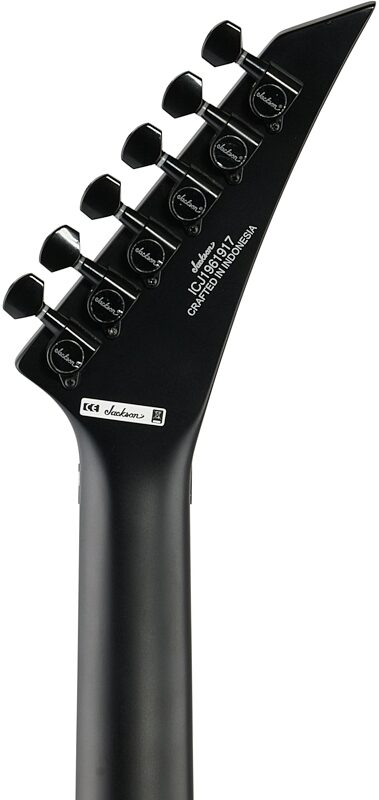 open zoom image for Jackson X Series Soloist SLX Electric Guitar, Left-Handed (with Laurel Fingerboard), Satin Black, Headstock Straight Back