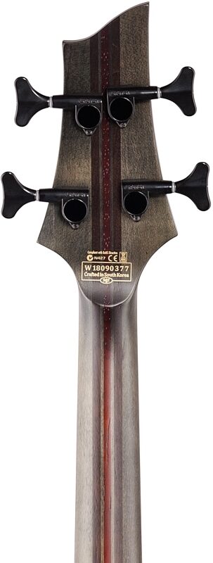 open zoom image for Schecter SLS Elite-4 Electric Bass, Evil Twin, Headstock Straight Back