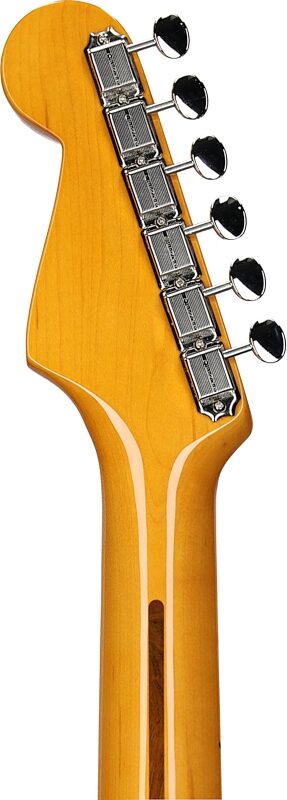 open zoom image for Fender American Vintage II 1957 Stratocaster Electric Guitar, with Maple Fingerboard (and Case), 2-Color Sunburst, Headstock Straight Back