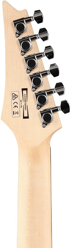 open zoom image for Ibanez GRX70QA Electric Guitar, Transparent Black Sunburst, Headstock Straight Back