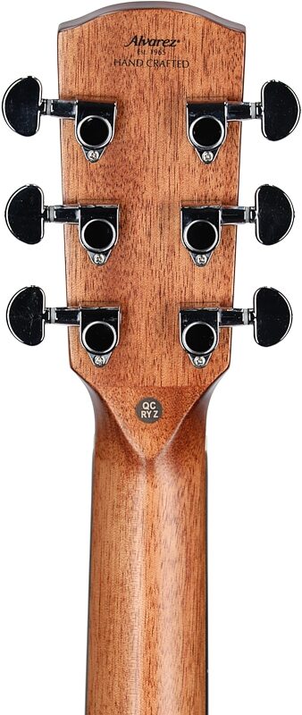 open zoom image for Alvarez AF66CE Folk Acoustic-Electric Guitar, Shadowburst, Headstock Straight Back