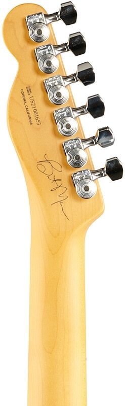 open zoom image for Fender Brent Mason Telecaster Electric Guitar, Maple Fingerboard (with Case), Primer Gray, Headstock Straight Back
