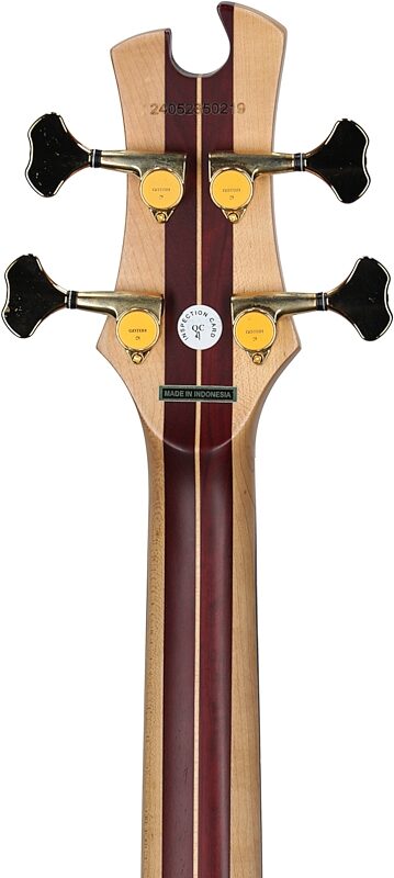 open zoom image for Tobias Classic IV Electric Bass (with Gig Bag), Satin Natural, Headstock Straight Back