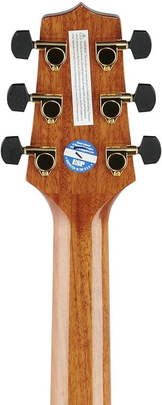 open zoom image for Takamine GN93CE Acoustic-Electric Guitar, Natural, Headstock Straight Back