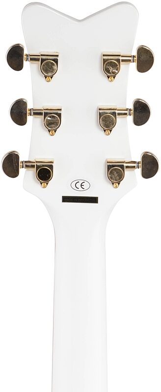 open zoom image for Gretsch G5022CWFE Rancher Falcon Jumbo Acoustic-Electric Guitar, White, Headstock Straight Back
