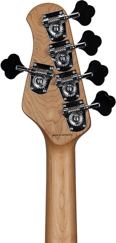 open zoom image for Sterling by Music Man StingRay RAY35 Electric Bass, Vintage Sunburst, Roasted Maple Fretboard, Headstock Straight Back