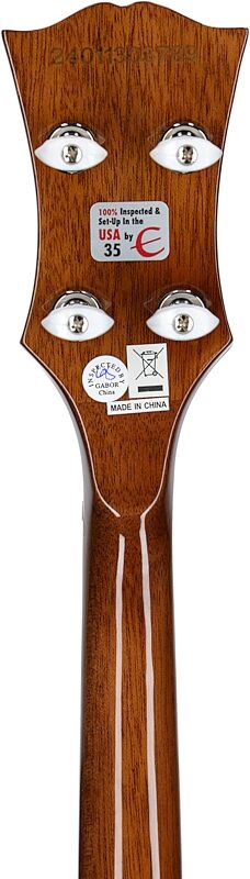 open zoom image for Epiphone Mastertone Bowtie Open-Back Banjo (with Gig Bag), Open Box (Very Good), Headstock Straight Back