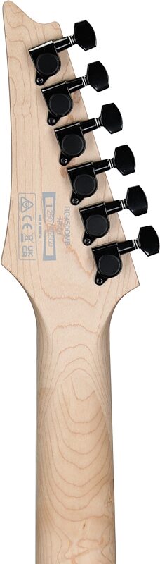 open zoom image for Ibanez RG450QMB Electric Guitar, Transparent Gray Burst, Headstock Straight Back