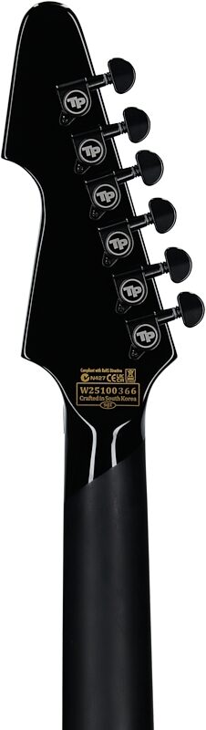 open zoom image for Schecter Avenger FRS Przym Vespid Electric Guitar, Metallic Red, Headstock Straight Back