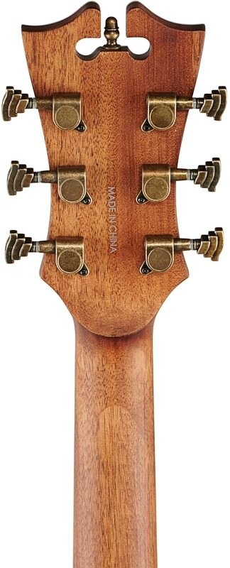 open zoom image for D'Angelico Premier Bowery Acoustic-Electric Guitar, Ice Tea Burst, Headstock Straight Back