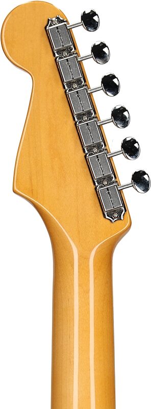 open zoom image for Fender American Vintage II 1961 Stratocaster Electric Guitar, Rosewood Fingerboard (with Case), Olympic White, Headstock Straight Back