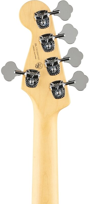open zoom image for Fender American Pro II Precision Bass V Bass Guitar (with Case), Dark Night, Headstock Straight Back