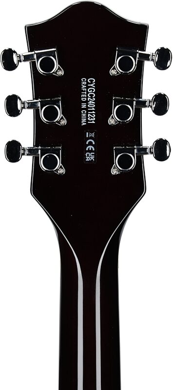 open zoom image for Gretsch G5622 Electromatic Center Block Double-Cut Electric Guitar, Claret Burst, Headstock Straight Back