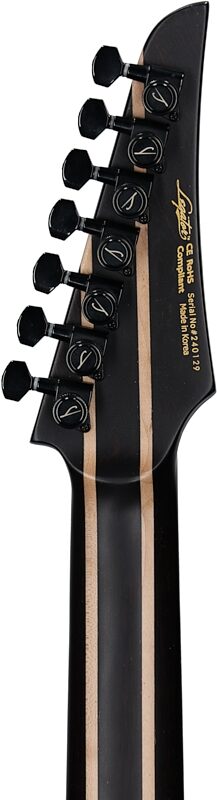 open zoom image for Legator Ninja X7F Multi-Scale Guitar, 7-String, Caribbean Blue, Headstock Straight Back