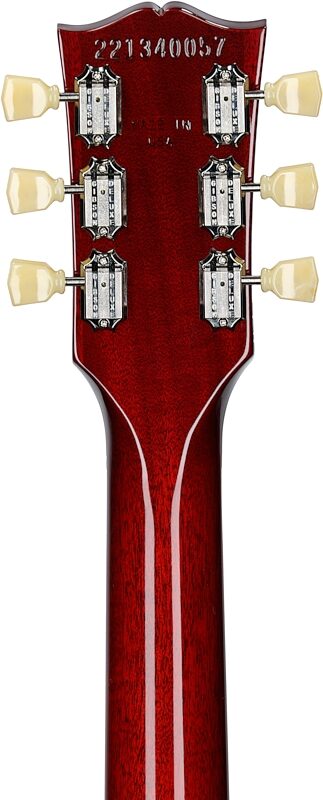 open zoom image for Gibson Les Paul Studio Electric Guitar (with Soft Case), Cherry Sunburst, Headstock Straight Back