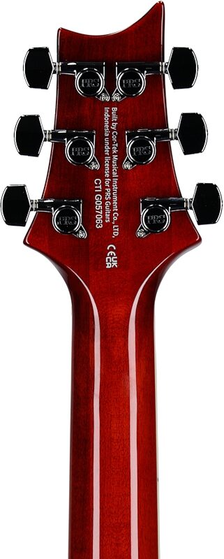open zoom image for PRS Paul Reed Smith SE Custom 24 Semi-Hollow Piezo Electric Guitar (with Gig Bag), Vintage Sunburst, Open Box (Very Good), Headstock Straight Back