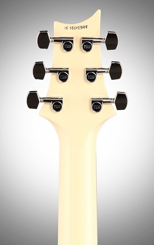 open zoom image for PRS Paul Reed Smith S2 Vela Electric Guitar, Dot Inlays (with Gig Bag), Antique White, Headstock Straight Back