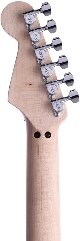 open zoom image for EVH Eddie Van Halen Striped Series Electric Guitar, Red, Black, and White, Headstock Straight Back
