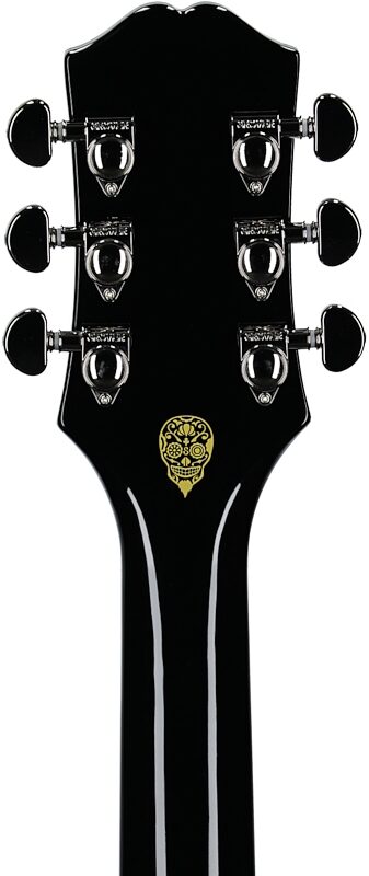open zoom image for Epiphone Exclusive Shinichi Ubukata ES-355 Custom Electric Guitar (with Case), Ebony, Headstock Straight Back
