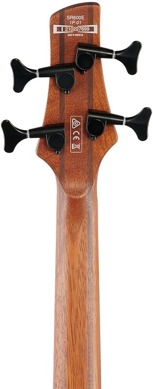 open zoom image for Ibanez SR600E Electric Bass, Cosmic Blue Starburst Flat, Headstock Straight Back